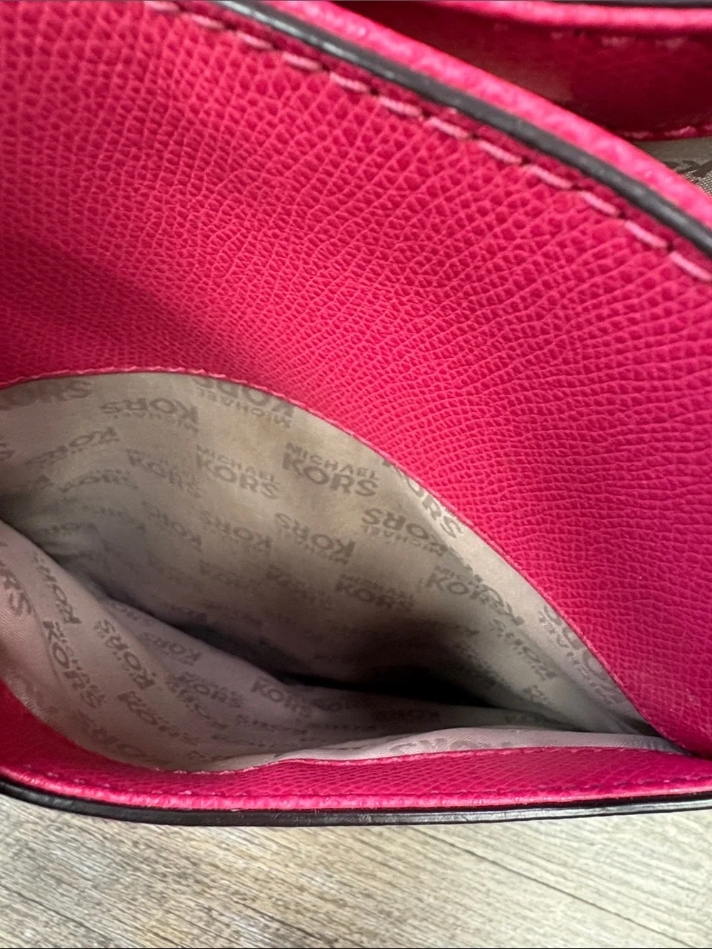 Michael Kors Jet Set Pink Saffiano Leather Tote Bag Shoulder Handbag